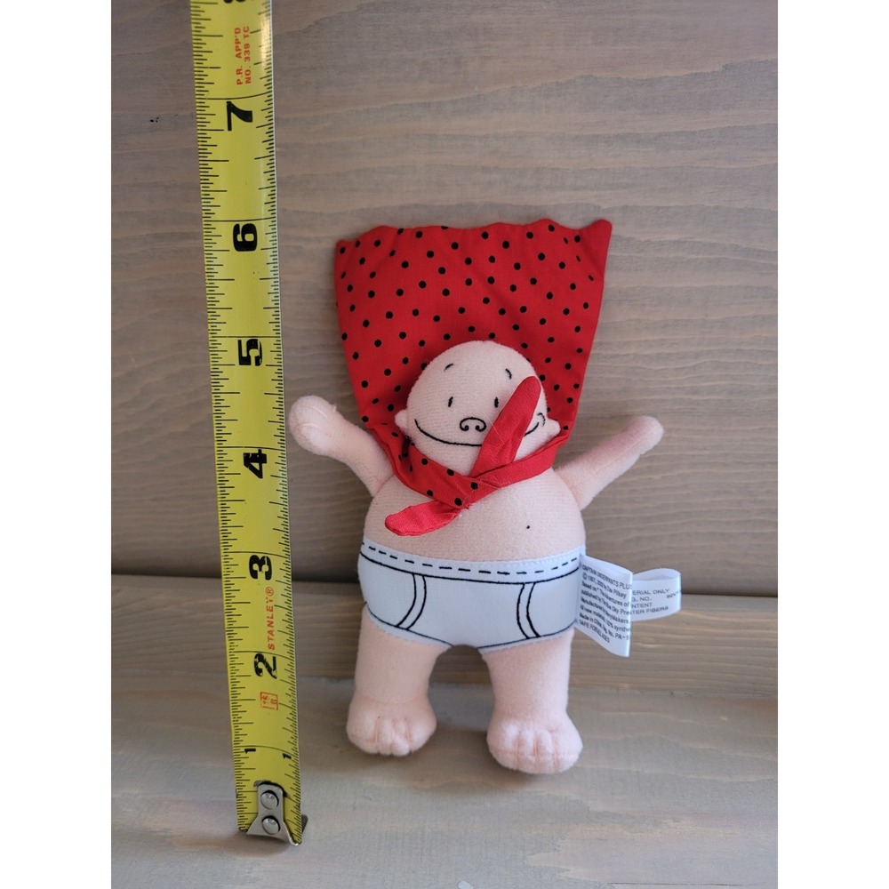 Captain Underpants Plush Stuffed Figure Toy with Cape 2002 Dav Pilkey